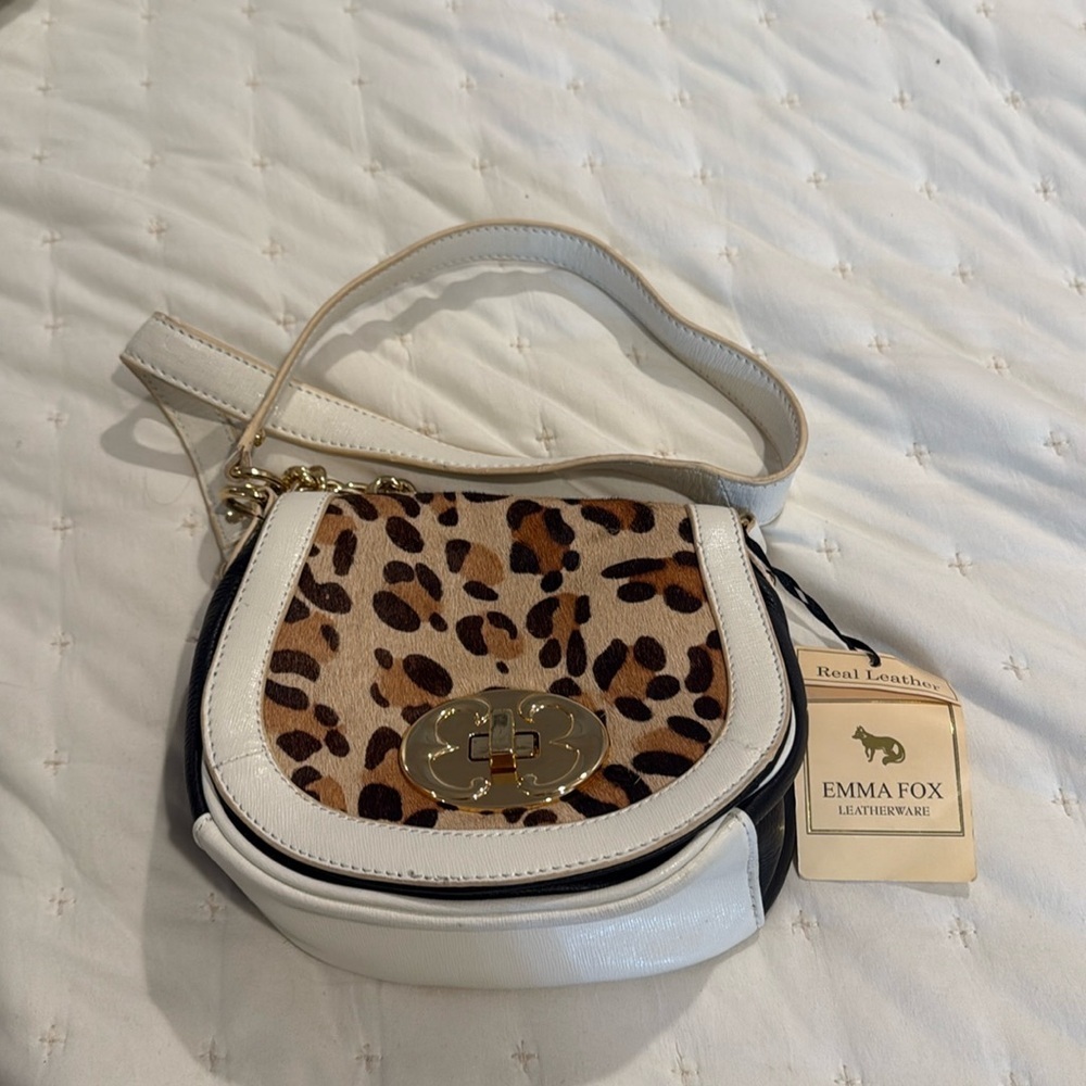 NWT Emma Fox Leopard 🐆 print handbag (19)